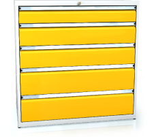 Drawer cabinet 1018 x 1014 x 750 - 5x drawers